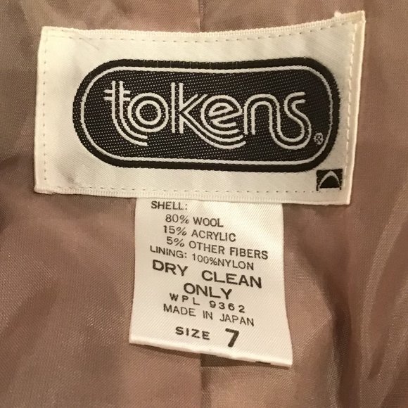 Vintage Tokens Wool Blend Blazer - Picture 4 of 4